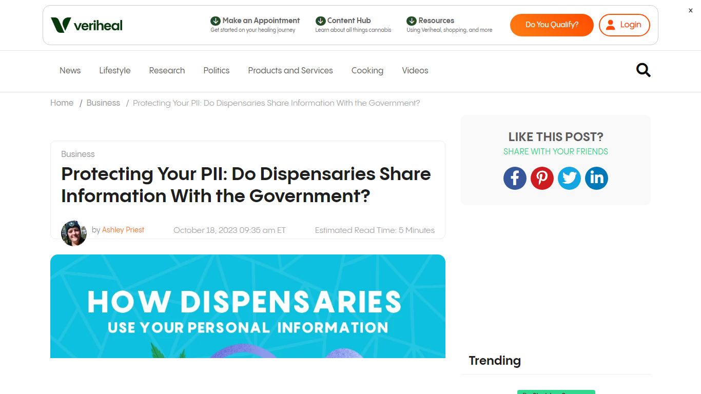 Protecting Your PII: Do Dispensaries Share Information With the Government?